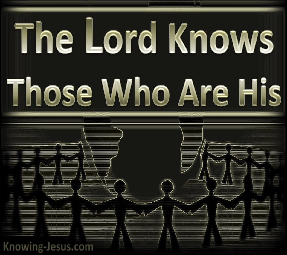 2 Timothy 2:19 The Lord Knows Those Who Are His (silver)